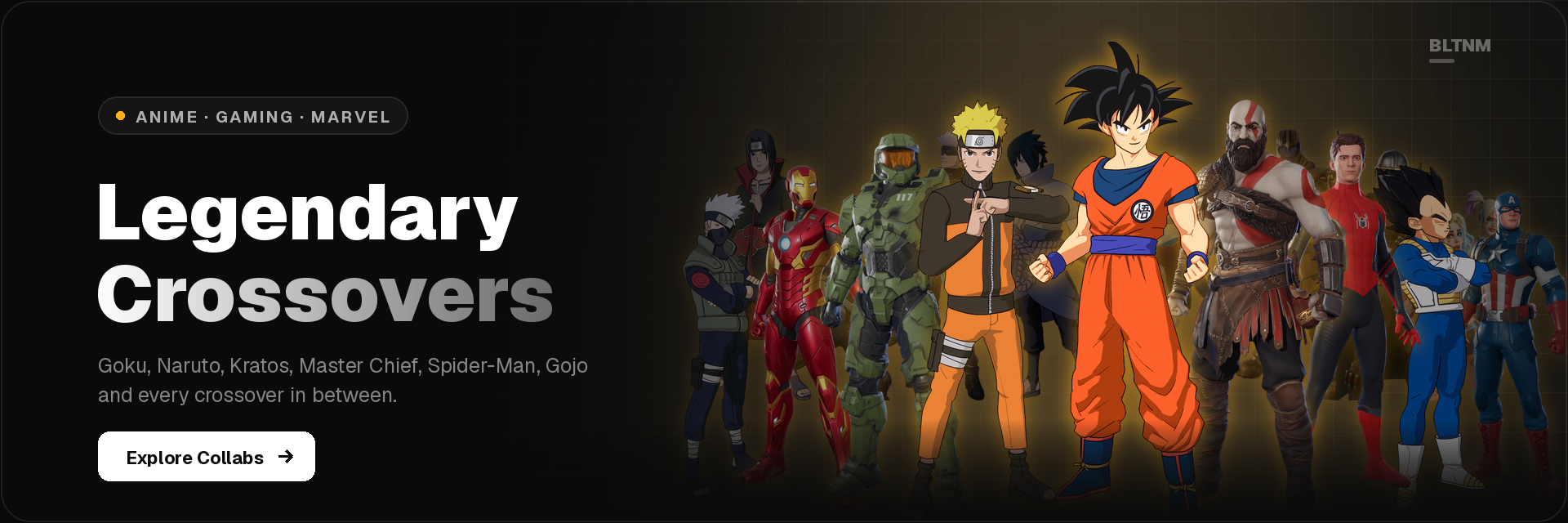 Legendary Crossovers — Goku, Naruto, Kratos, Master Chief
